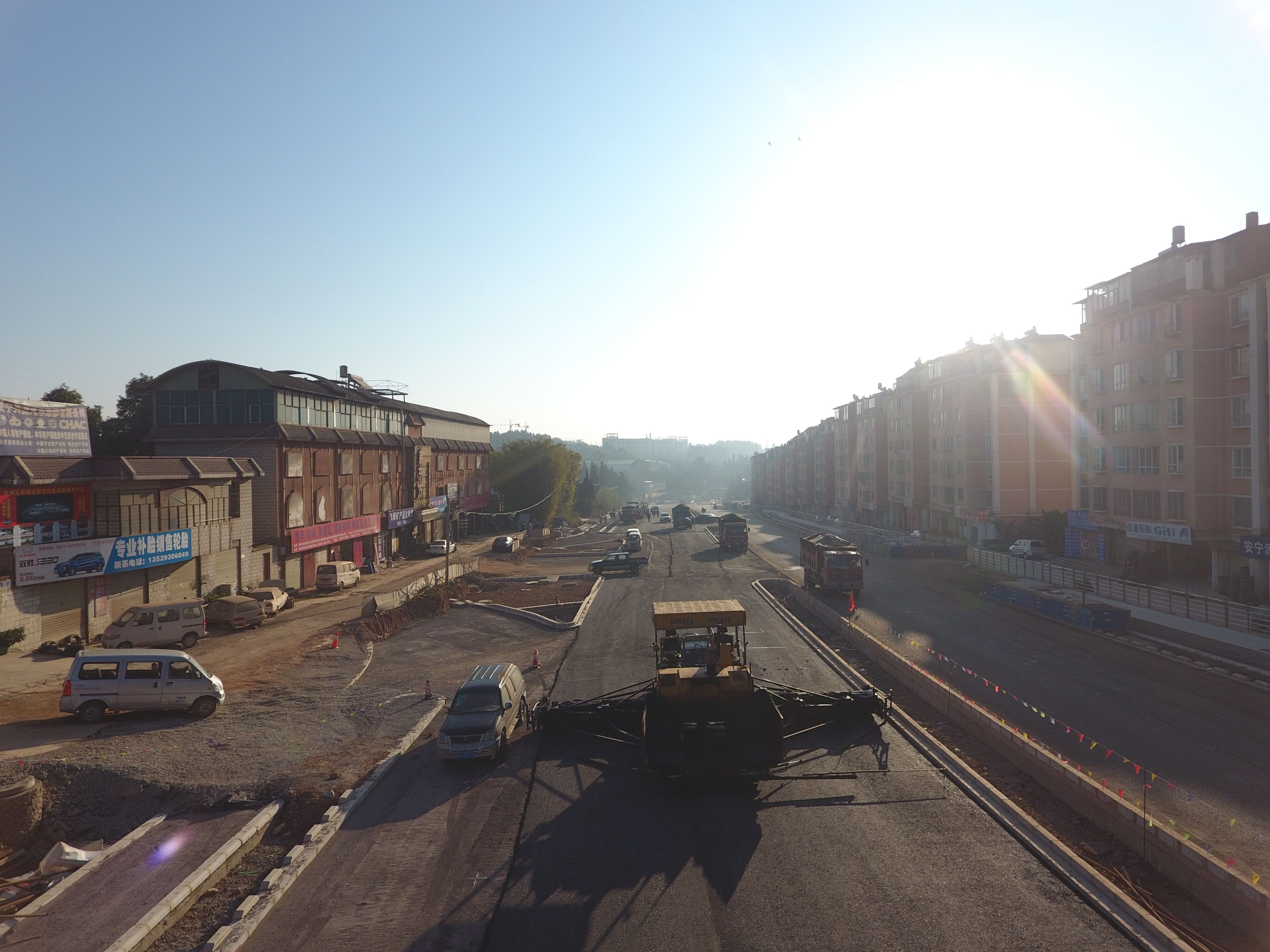 320國道安寧城區(qū)段金方路口至湖東路口段改造工程項目進度概況