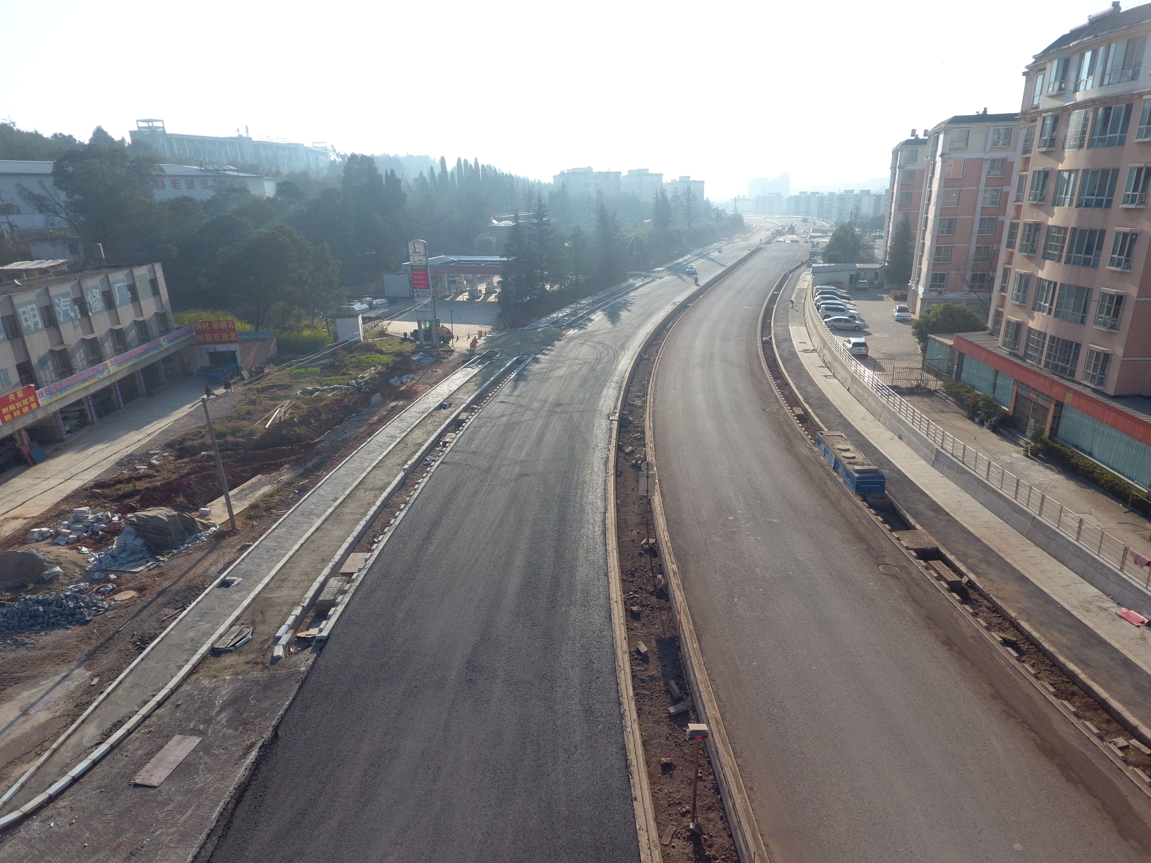 320國道安寧城區(qū)段金方路口至湖東路口段改造工程項目進度概況