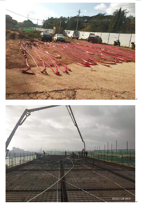 安寧市寧湖小學改擴建工程教學樓主體封頂